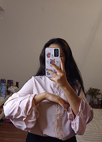 Pembe bluz