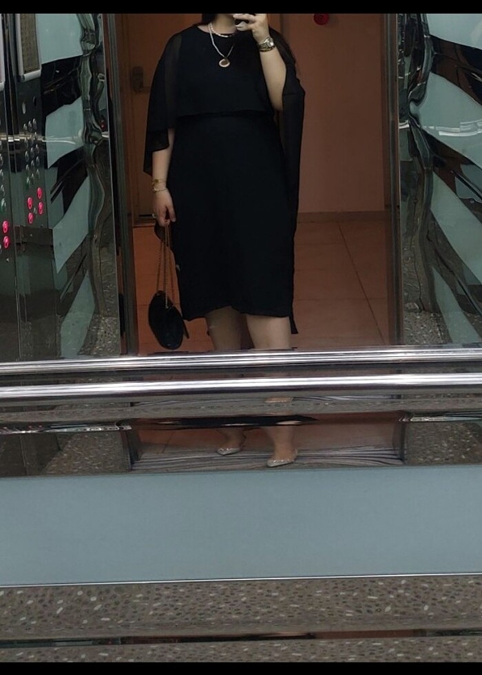 Pelerinli elbise - Görsel 2