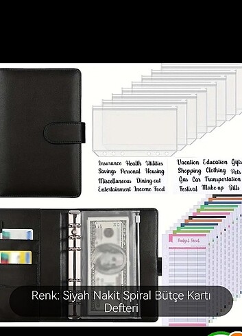 Bütçe düzenleyici defter ( birikim cüzdanı)