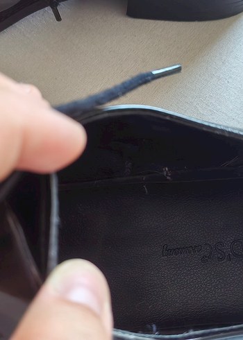 DS Damat Siyah Parlak Rugan Smokin Klasik Ayakkabı - Görsel 5