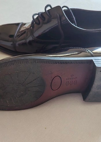 DS Damat Siyah Parlak Rugan Smokin Klasik Ayakkabı - Görsel 6