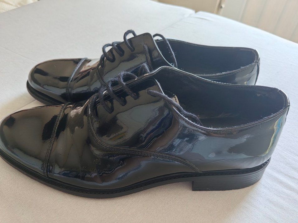 DS Damat Siyah Parlak Rugan Smokin Klasik Ayakkabı - Görsel 2