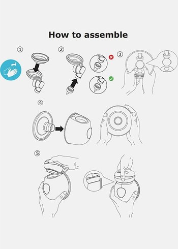 Bebebao Eller Serbest Süt Sağma Pompası - Görsel 9