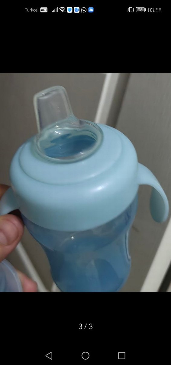 Wee baby akıtmaz kulplu bardak - Görsel 3