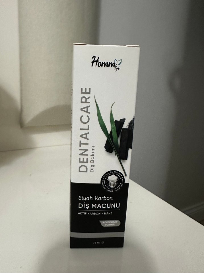 Homm Life Siyah Karbon Diş Macunu 75 ml - Görsel 2
