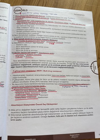 Farmakoloji Efsane Konu Kitabı tusworld - Görsel 5