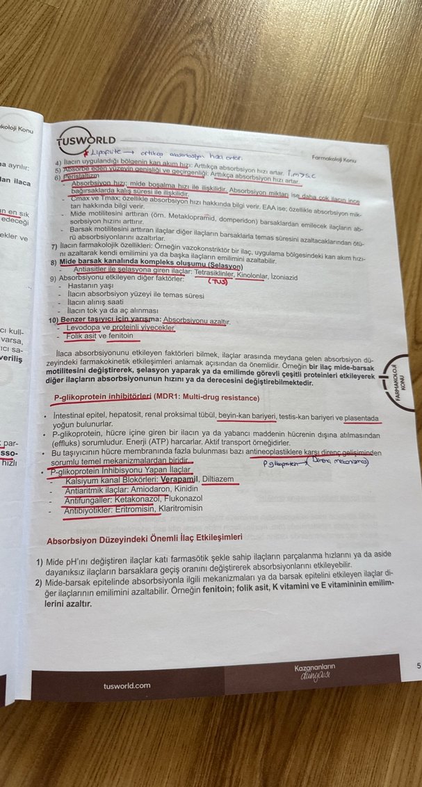 Farmakoloji Efsane Konu Kitabı tusworld - Görsel 5