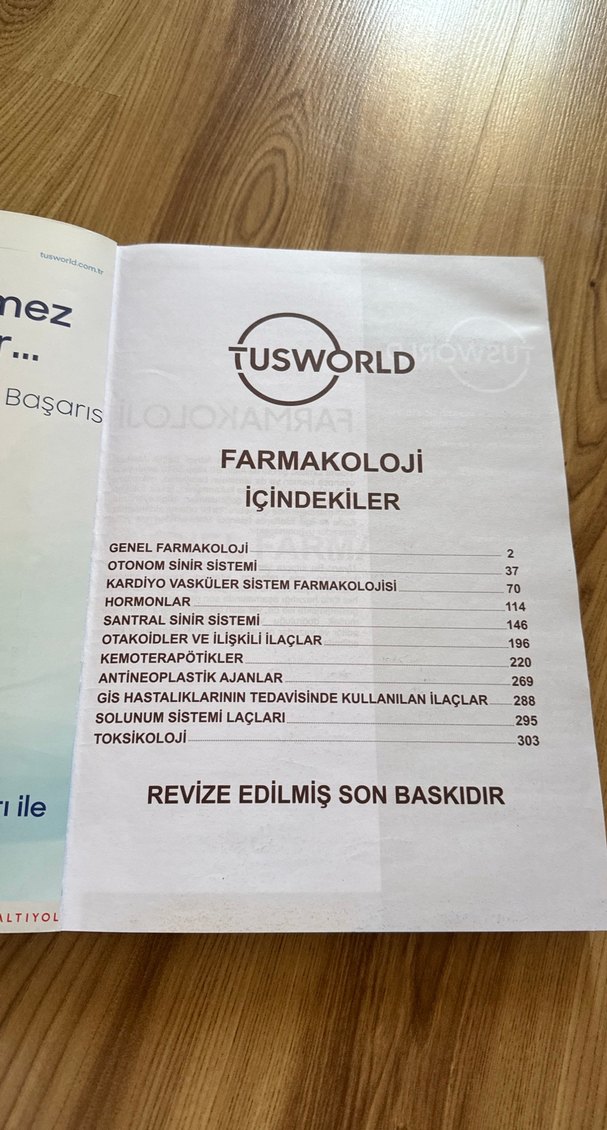 Farmakoloji Efsane Konu Kitabı tusworld - Görsel 2