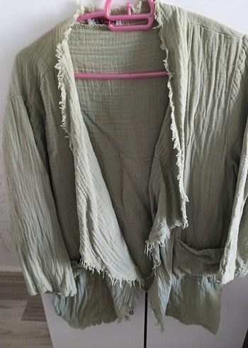 Ekol Bohem Stil Khaki Renkli Bornoz