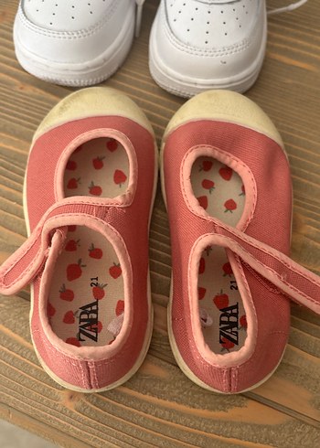 Kız Çocuk Pembe Cırtlı Spor Ayakkabı - Görsel 2