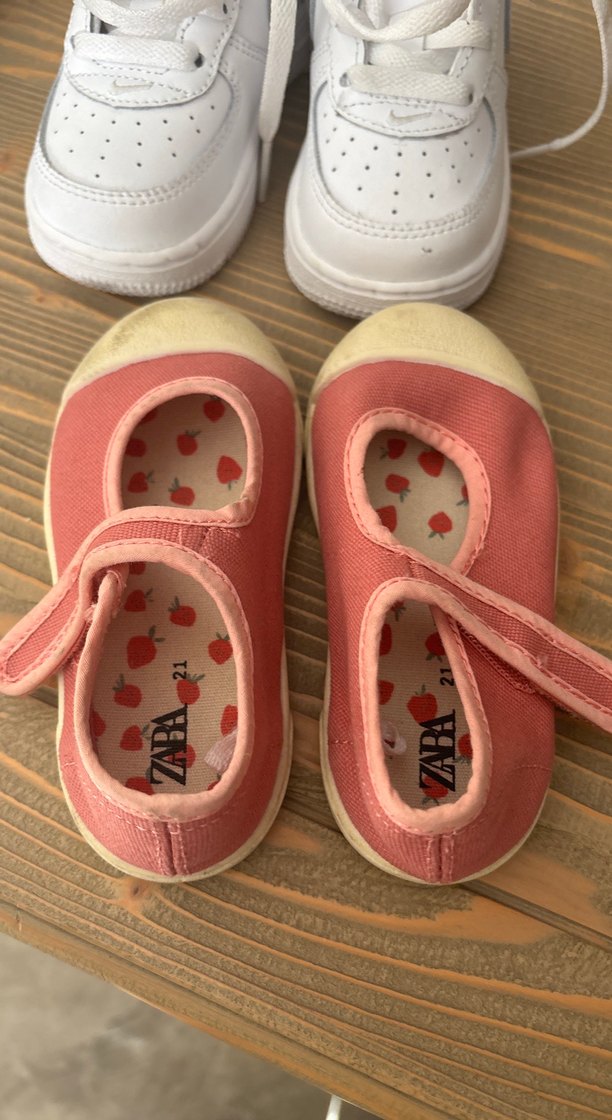 Kız Çocuk Pembe Cırtlı Spor Ayakkabı - Görsel 2