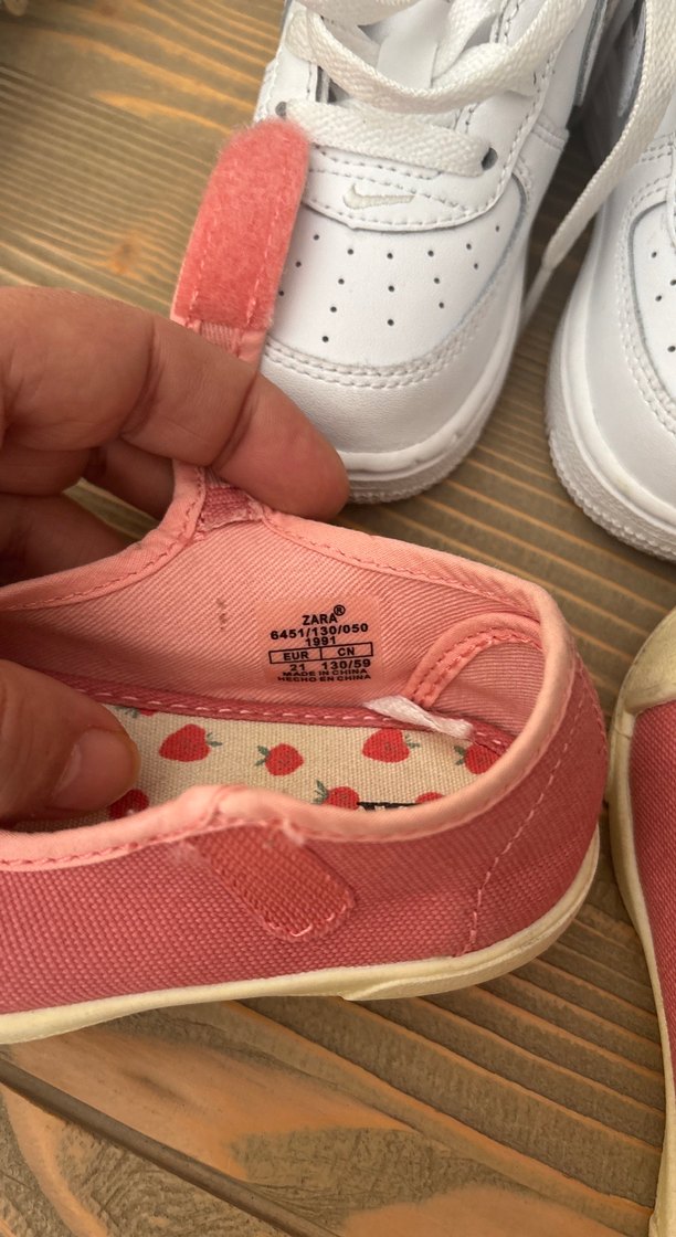 Kız Çocuk Pembe Cırtlı Spor Ayakkabı - Görsel 4