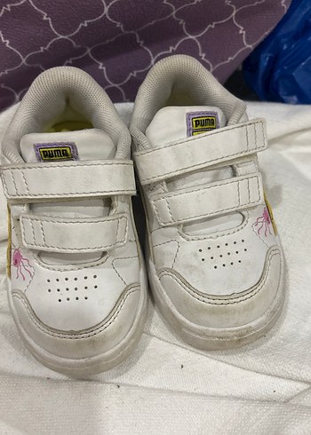 Kız Çocuk Beyaz Cırt Cırtlı Spor Ayakkabı - Görsel 2