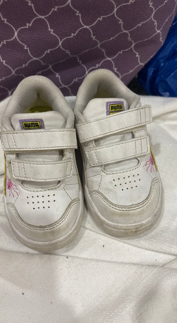 Kız Çocuk Beyaz Cırt Cırtlı Spor Ayakkabı - Görsel 2