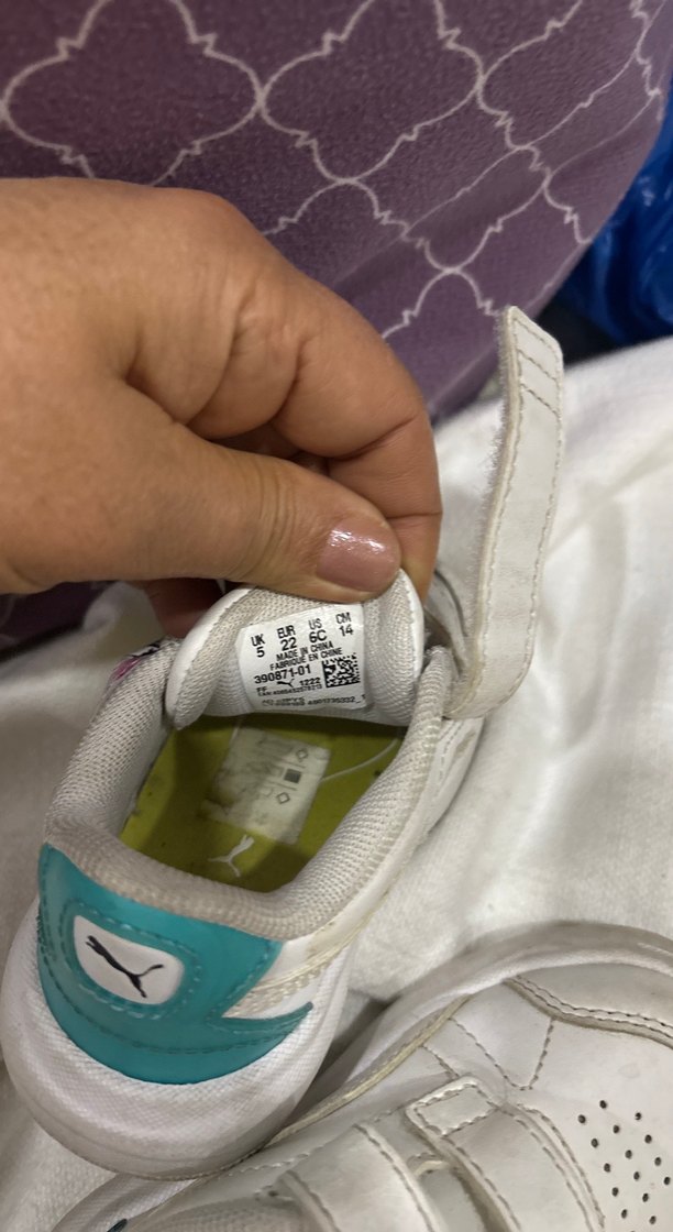 Kız Çocuk Beyaz Cırt Cırtlı Spor Ayakkabı - Görsel 4