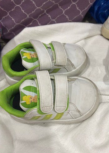 Kız Çocuk Beyaz Spor Ayakkabı Velcro - Görsel 4