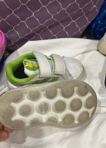 Kız Çocuk Beyaz Spor Ayakkabı Velcro - Görsel 5