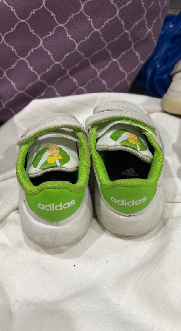 Kız Çocuk Beyaz Spor Ayakkabı Velcro - Görsel 3