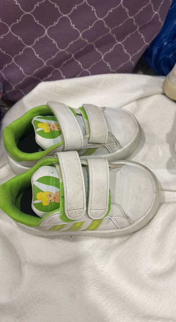 Kız Çocuk Beyaz Spor Ayakkabı Velcro - Görsel 4