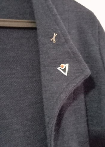 Kadın Lacivert Uzun Yün Hırka - Görsel 2