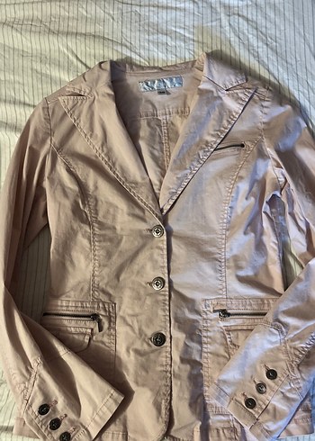 Zara Pembe V Yaka Kadin Ceket