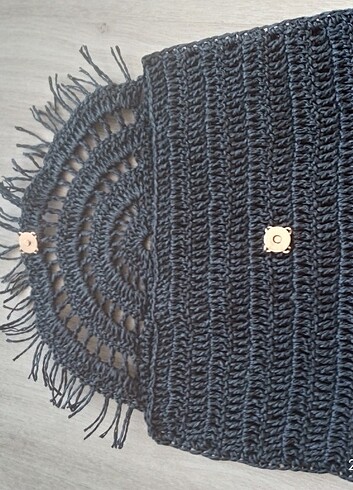 Tasarımcı Clutch örgü çanta