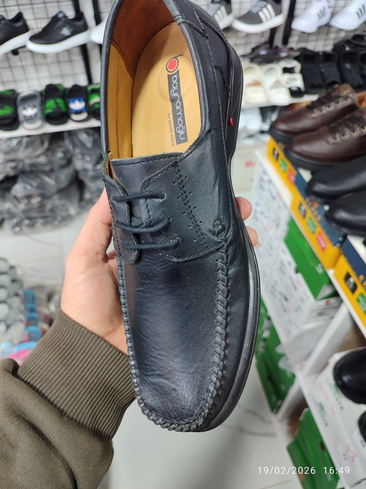 Erkek Siyah Yılan Desenli Klasik Ayakkabı - Görsel 2