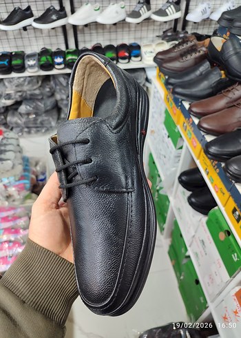 Siyah Bağcıklı Erkek Klasik Ayakkabı - Görsel 2