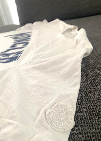 m Beden beyaz Renk Moncler Baskılı Erkek Kısa Kollu Tişört