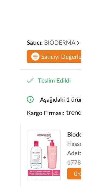  Beden Renk bioderma sensibio temizleme jeli