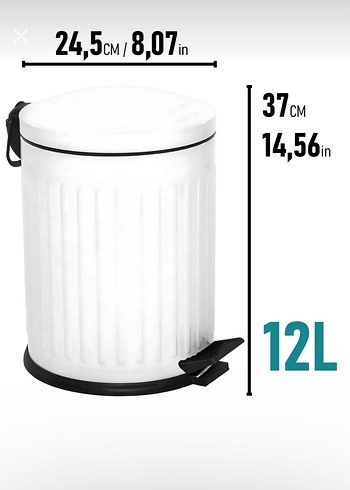 Diğer Vintage Çöp Kutusu 12 lt