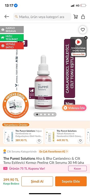 Beden Renk The Purest Solutions Kırmızı Peeling