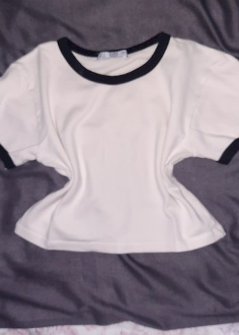 Kadın Beyaz Crop - Görsel 3