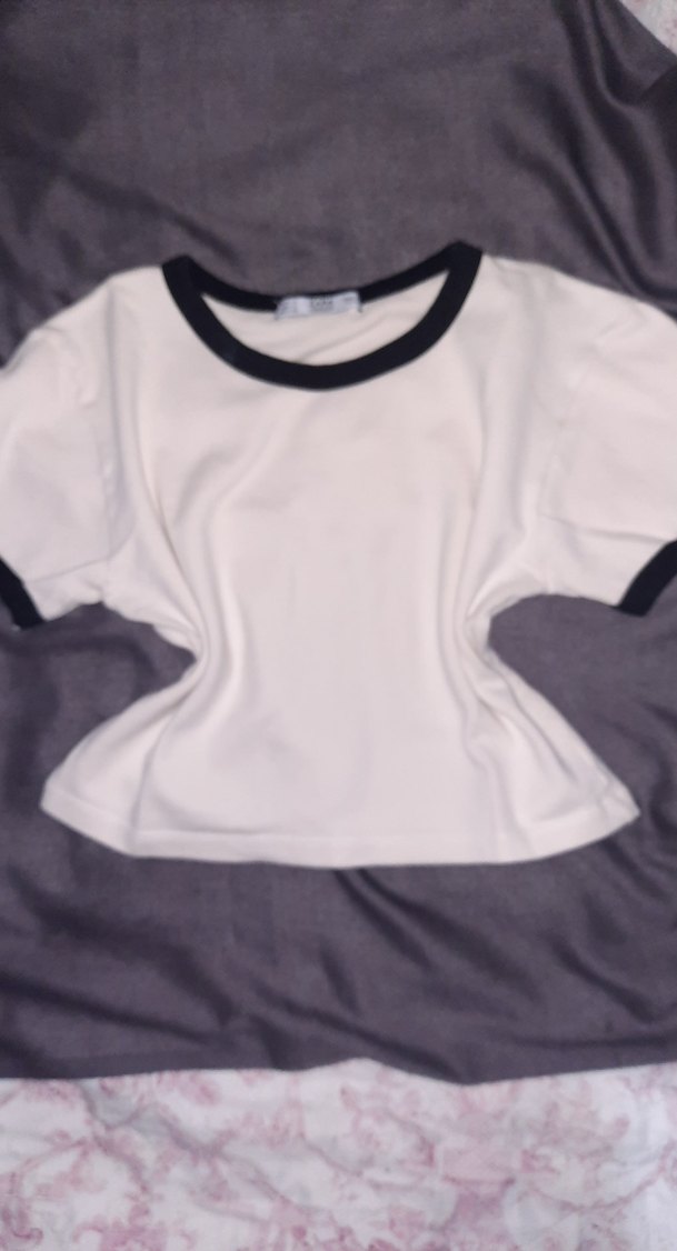 Kadın Beyaz Crop - Görsel 3