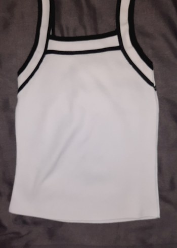 Kadın Siyah Beyaz Crop - Görsel 2