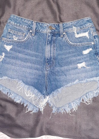 Mavi Kadın Kot Şort - Görsel 2