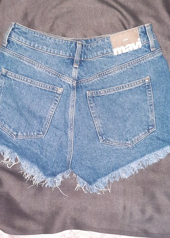 Mavi Kadın Kot Şort - Görsel 4