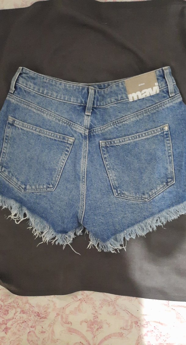 Mavi Kadın Kot Şort - Görsel 3