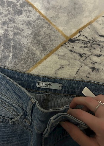 Defacto Kadın Mavi Kot Pantolon - Görsel 3