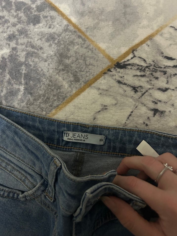 Defacto Kadın Mavi Kot Pantolon - Görsel 3