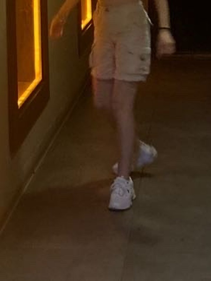 Kemerli Bej Kadın Çocuk Keten Şort - Görsel 2