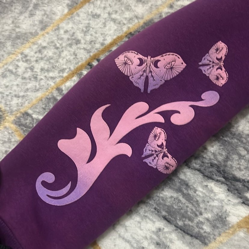 Koton Mor Baskılı Kapüşonlu Sweatshirt - Görsel 3