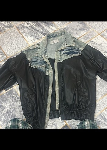 Siyah Kot Ceket, Gevşek Kesim, Tokalı - Görsel 4