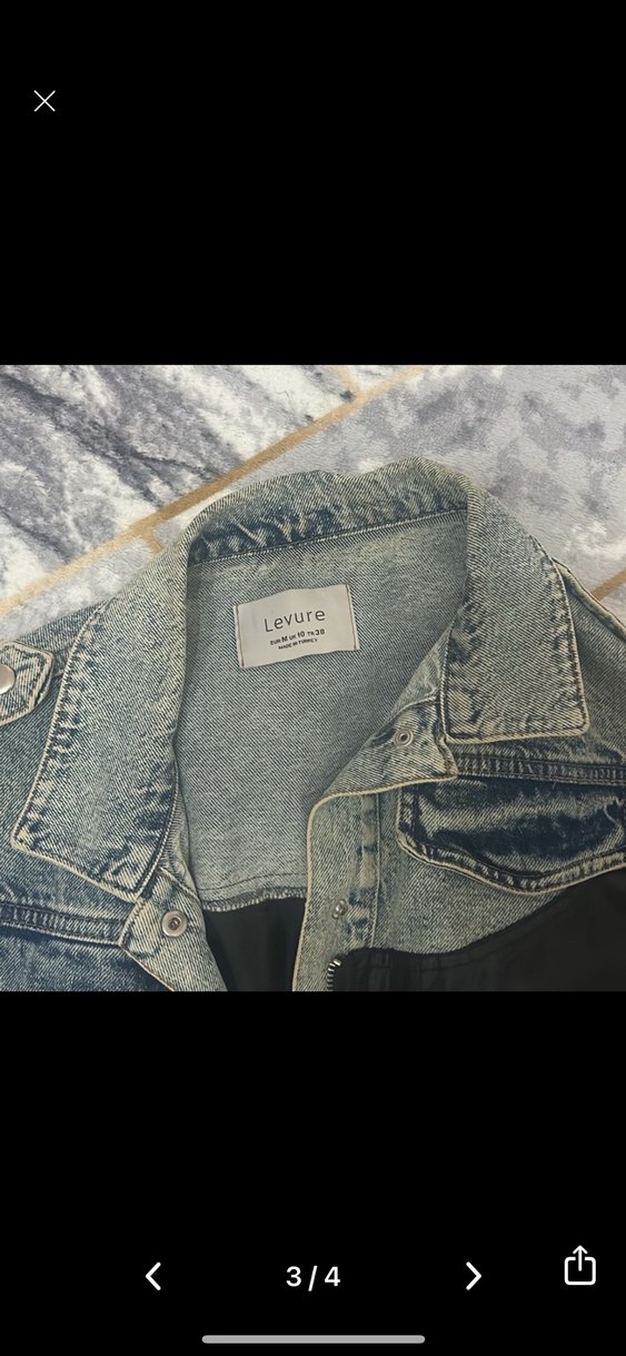 Siyah Kot Ceket, Gevşek Kesim, Tokalı - Görsel 2