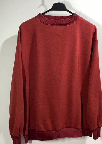 Kadın Bordo Basic Sweatshirt