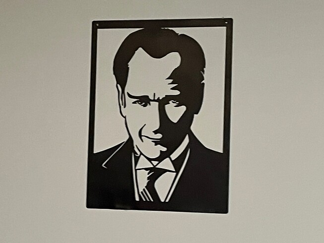 Metal Atatürk Tablosu