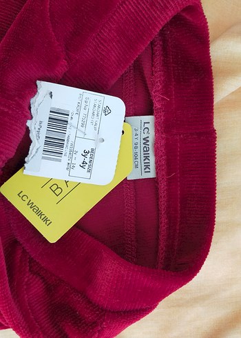 Bordo Kız Çocuk Düğmeli Tayt - Görsel 2