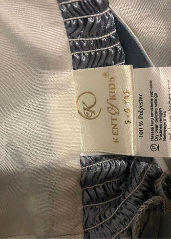 Diğer Kız Çocuk Bohem mavi Fırfırlı Abiye Elbise