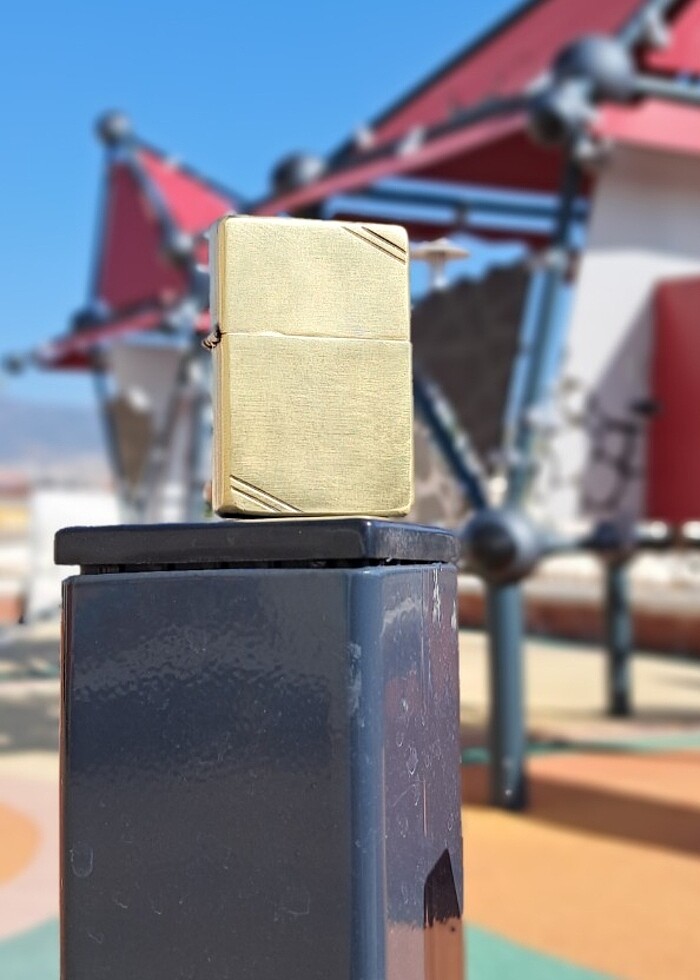 Kasım/1992 üretim. Pirinç Zippo  - Görsel 2