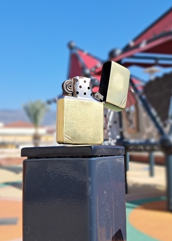 Kasım/1992 üretim. Pirinç Zippo  - Görsel 3